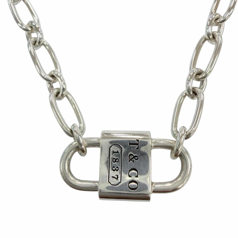 TIFFANY&Co. Tiffany Small Double Lock Necklace AG925 Silver Accessory, Weight...